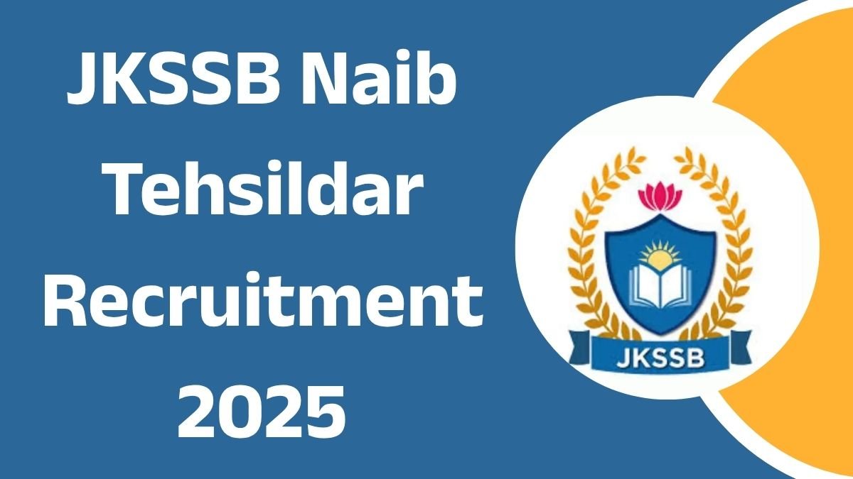 JKSSB Naib Tehsildar Recruitment 2025