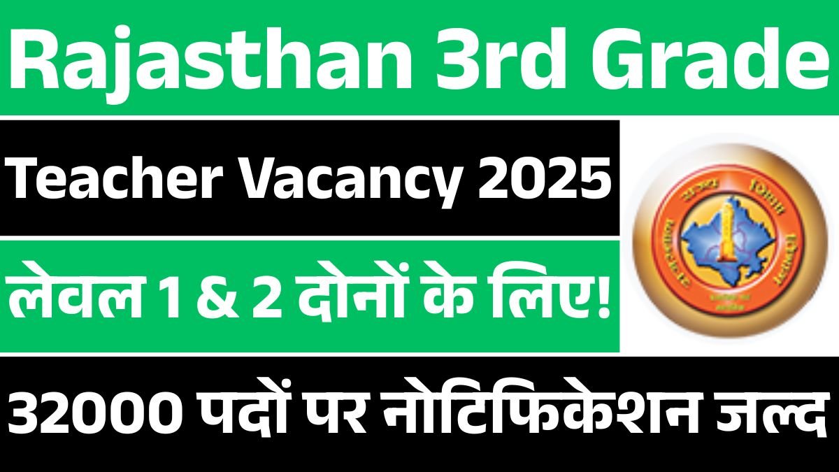 Rajasthan 3rd Grade Teacher Vacancy 2025