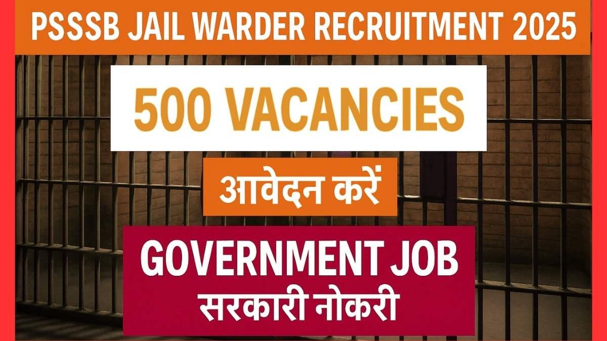 PSSSB Jail Warder Recruitment 2025