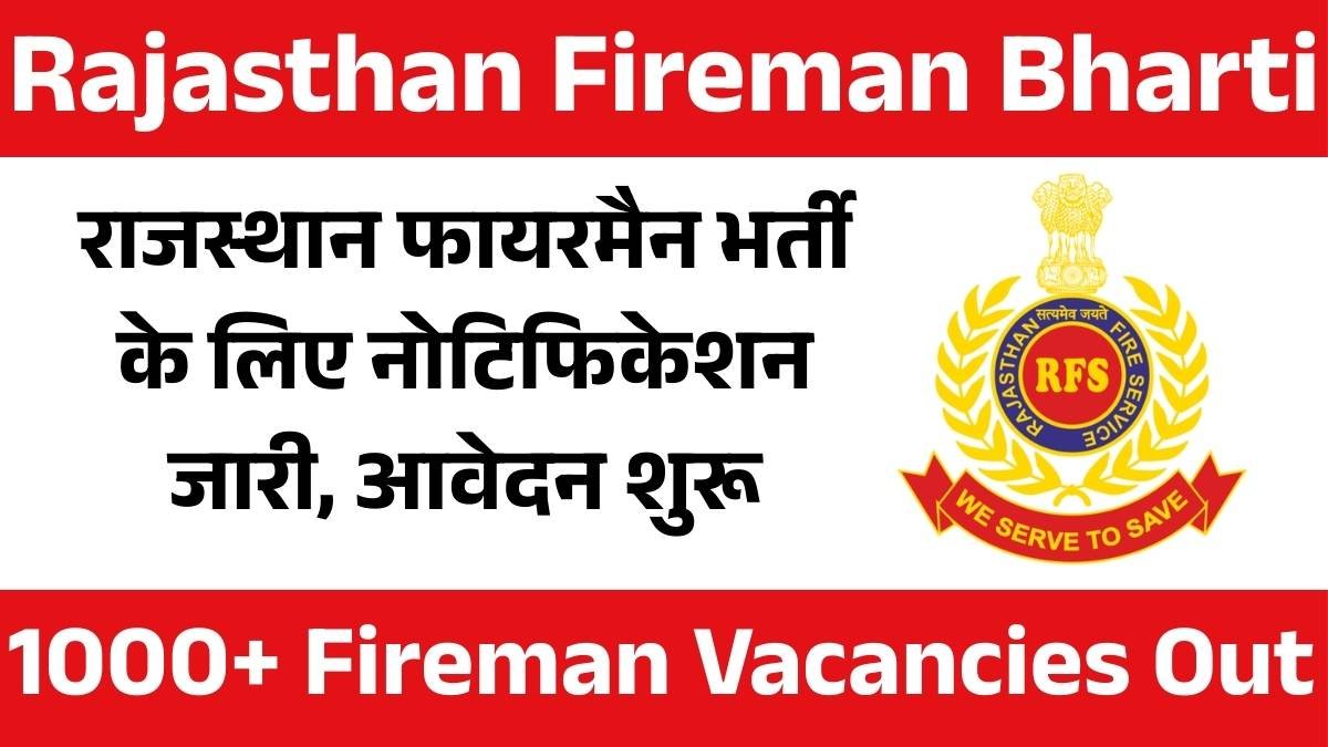 Rajasthan Fireman Recruitment 2025