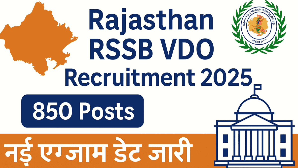 Rajasthan RSSB VDO Recruitment 2025