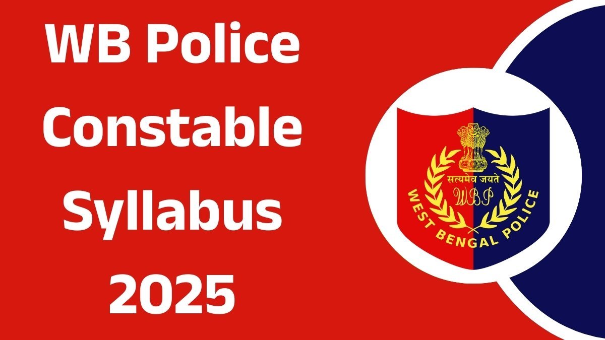 WB Police Constable Syllabus 2025