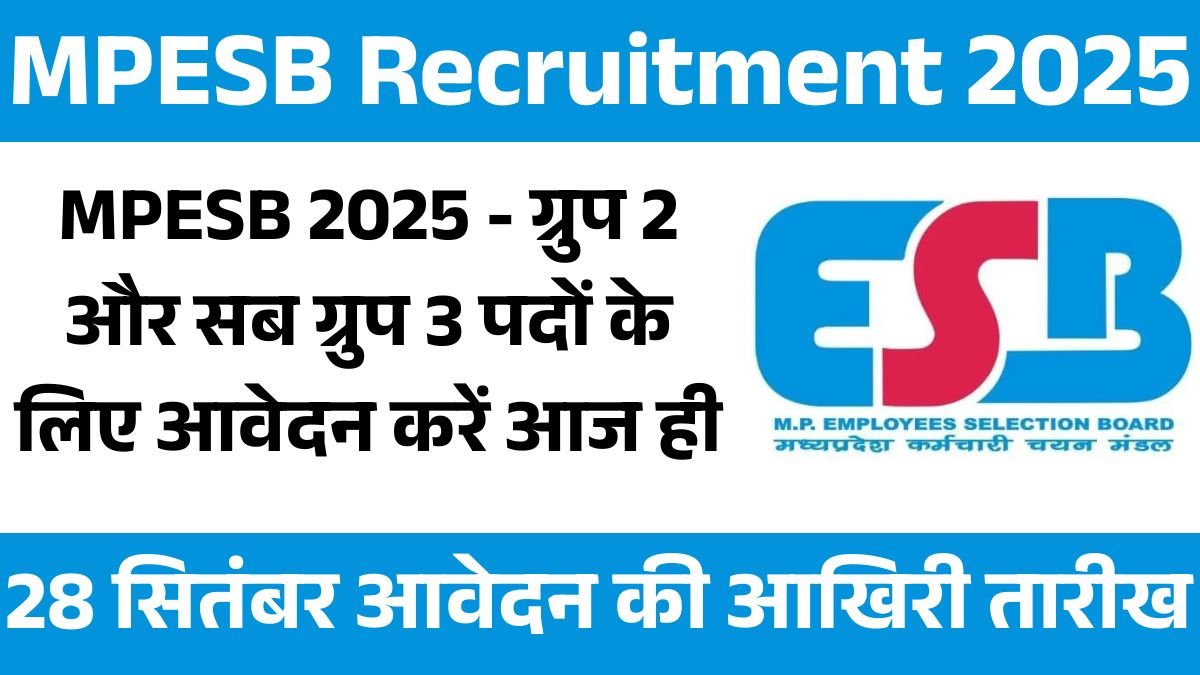 MPESB Recruitment 2025