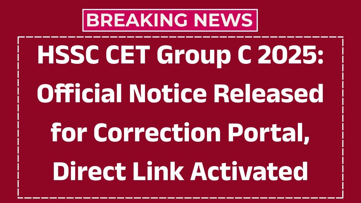 HSSC CET Group C 2025